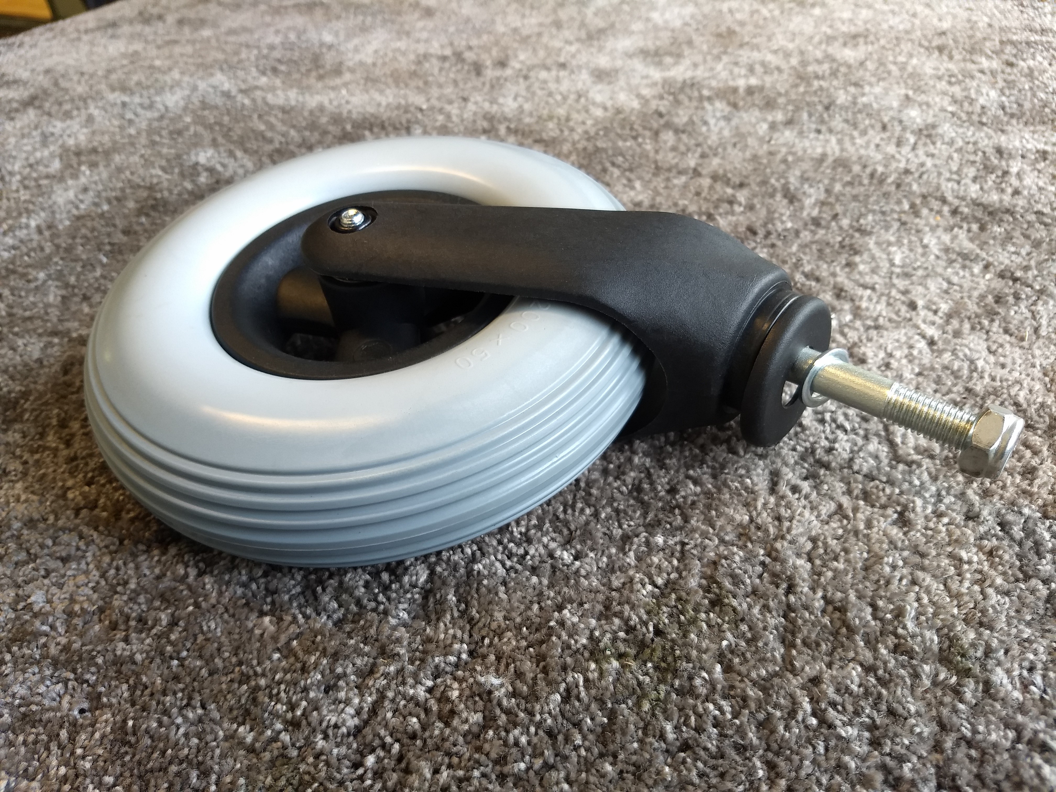 Zwenkwiel 200x50 grijze band inclusief balhoofd - Afbeelding 5